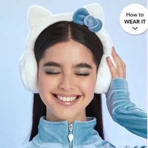Hello Kitty Plush Earmuffs Forever 21 New ✨